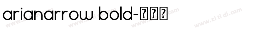 arianarrow bold字体转换